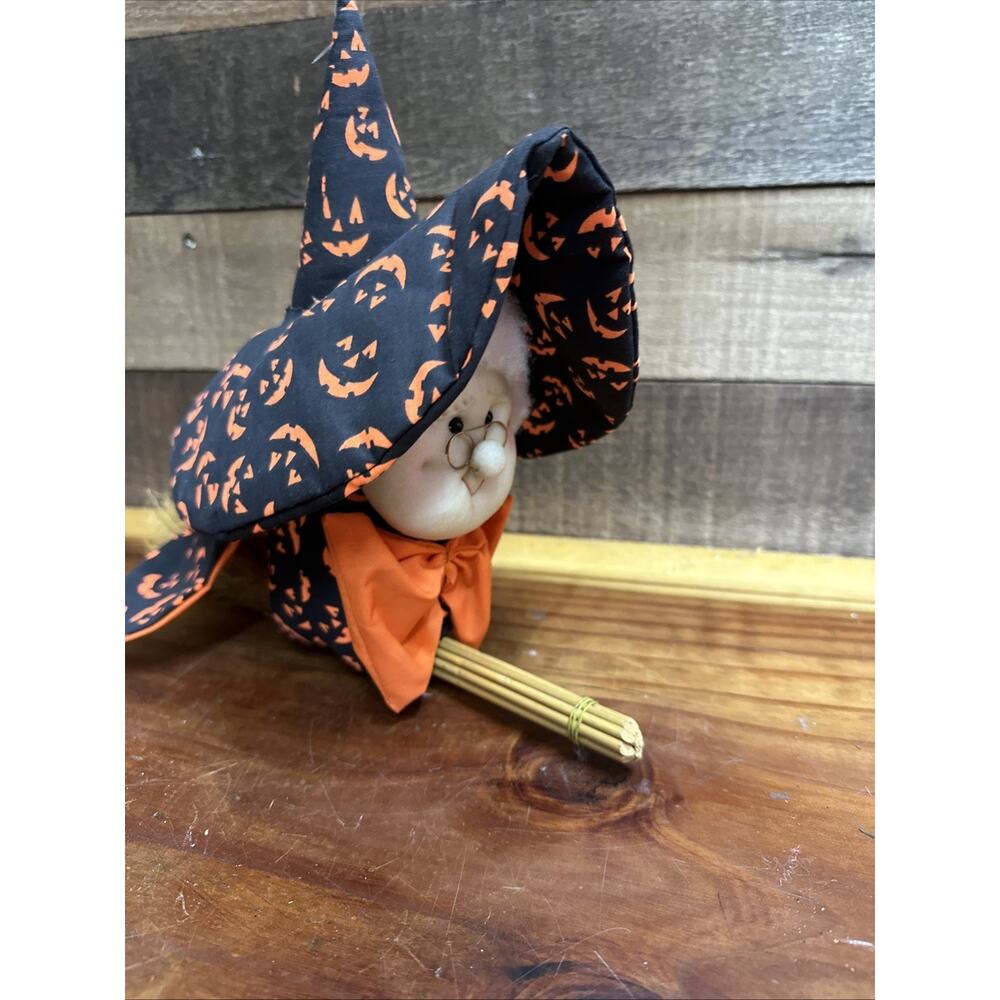 Flying Witch Halloween Kitchen Witch Vintage